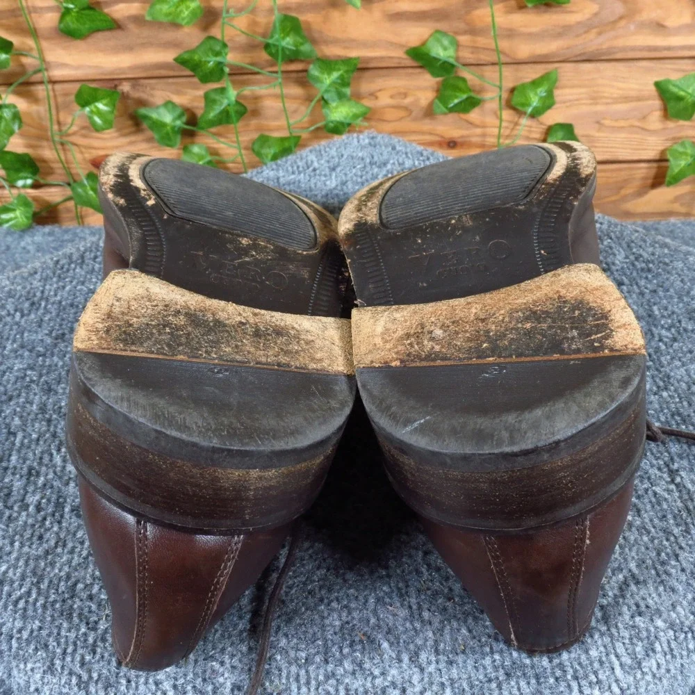 Bachrach Apron Toe Mens Derby Shoes Size 11.5 Business Formal Brown Leather‎